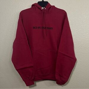Sci-Fi Fantasy Skateboards OG Maroon hoodie Medium